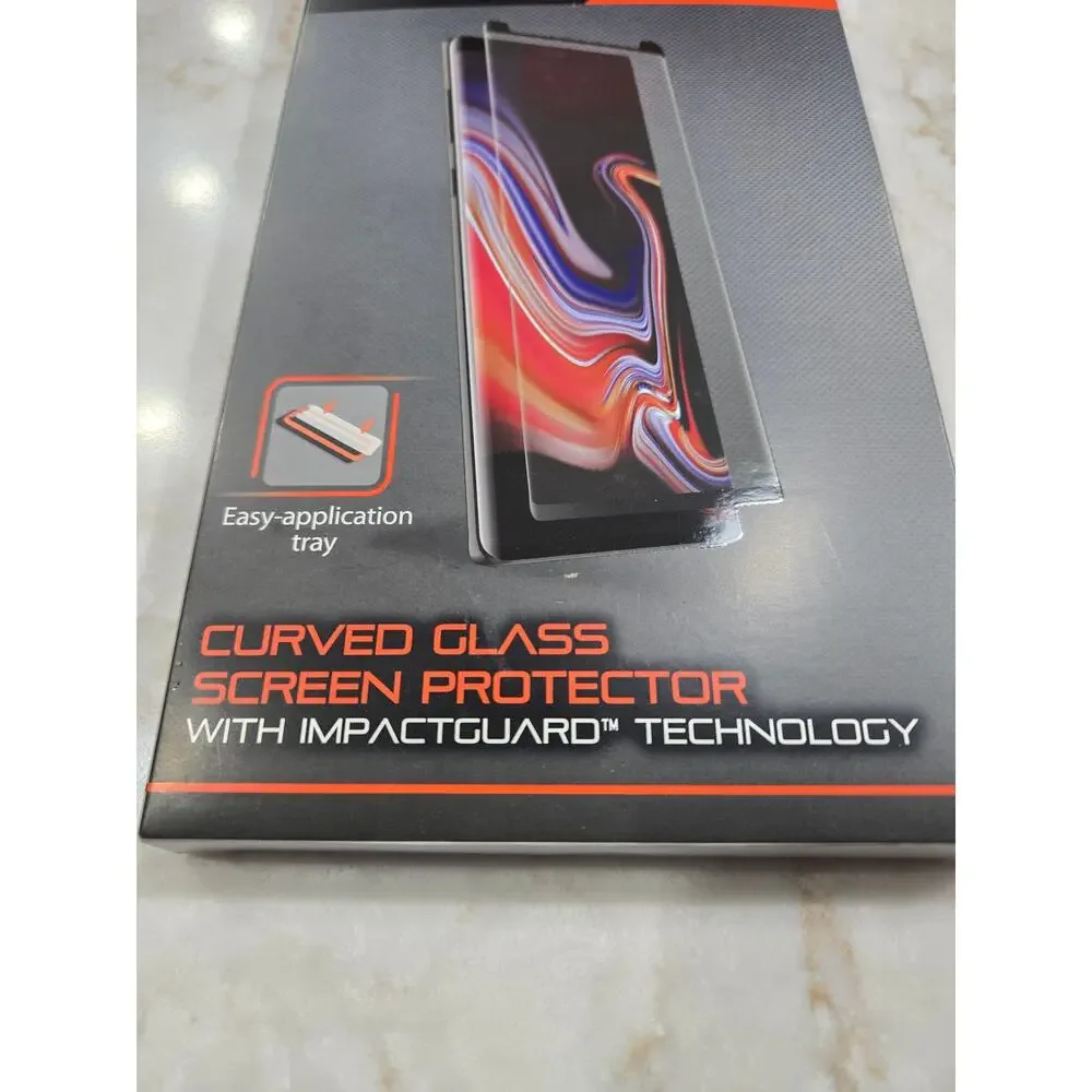 New Old Stock Black Web Samsung Galaxy Note 9 Screen Protection Curved Glass